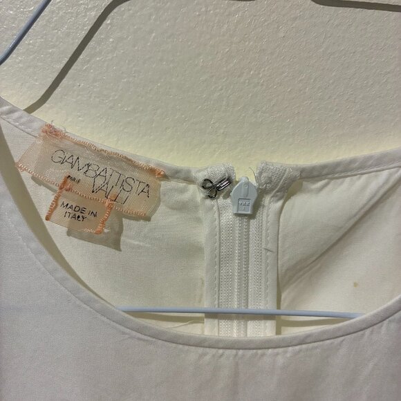 Giambattista Valli 100% Cotton Tunic Blouse with Lace Accents - Women's XS - Picture 2 of 9